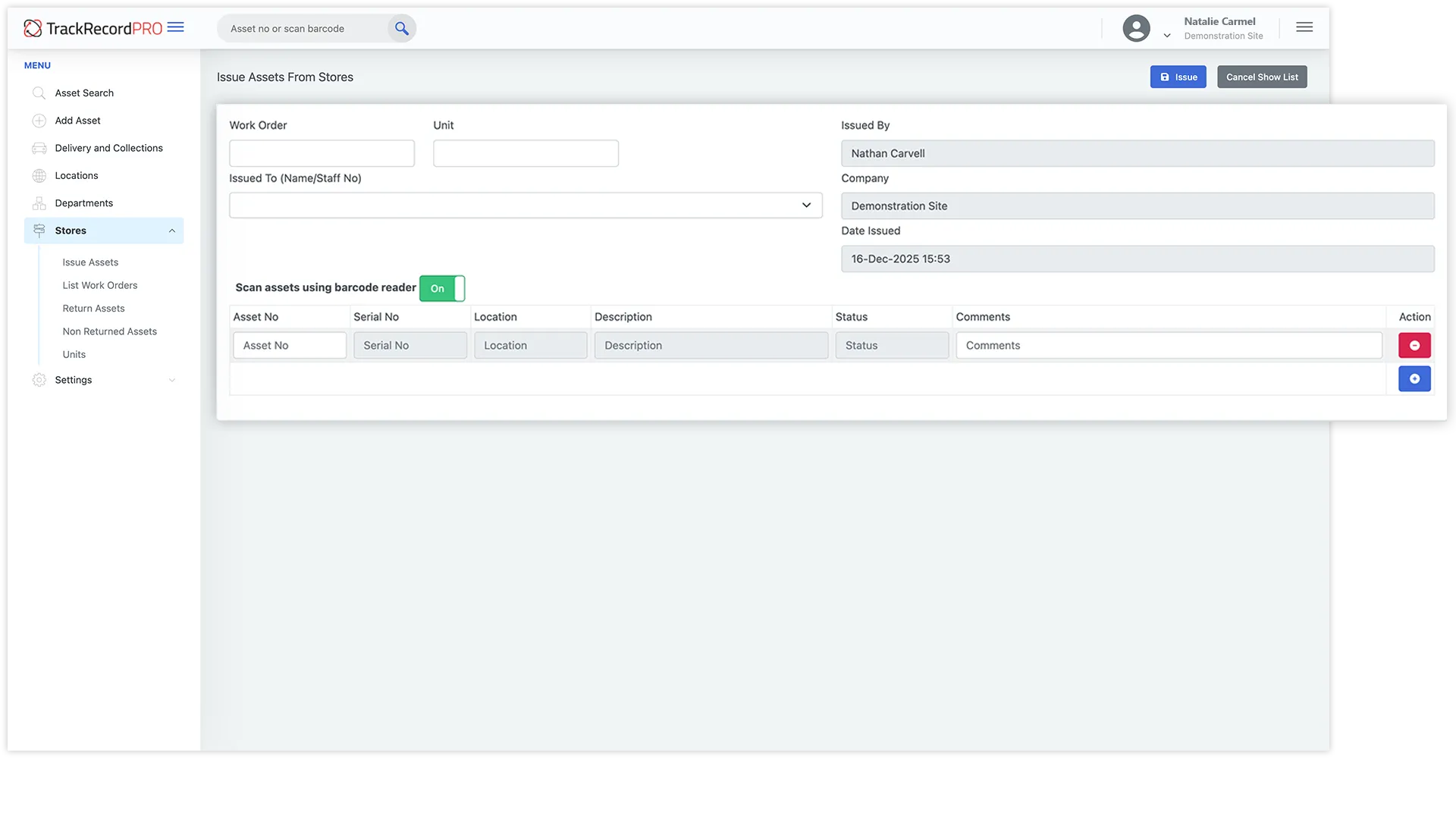 TrackRecordPRO TRP stored module